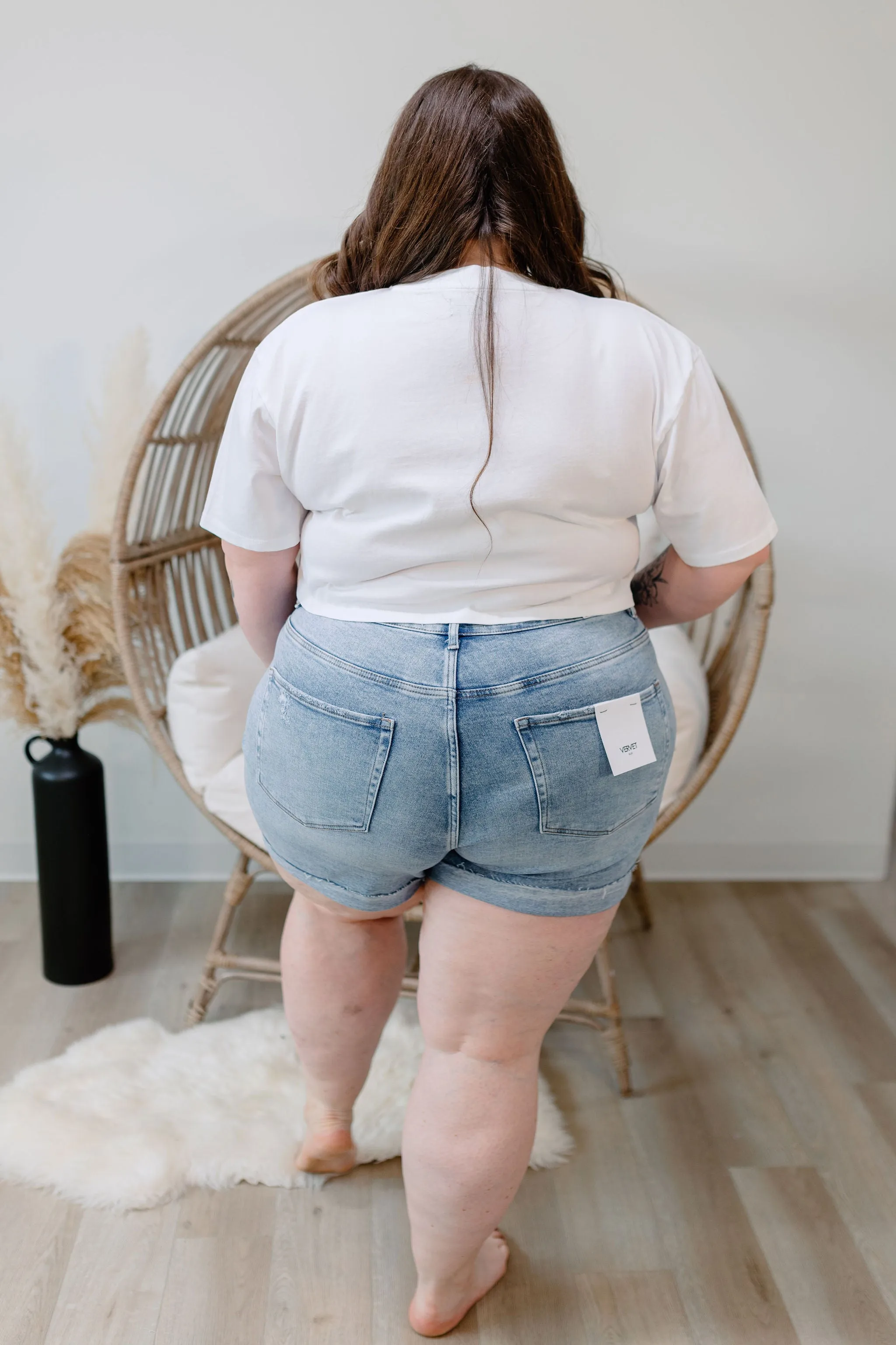 ~ Brunette ~ Super Cropped Boxy Tee