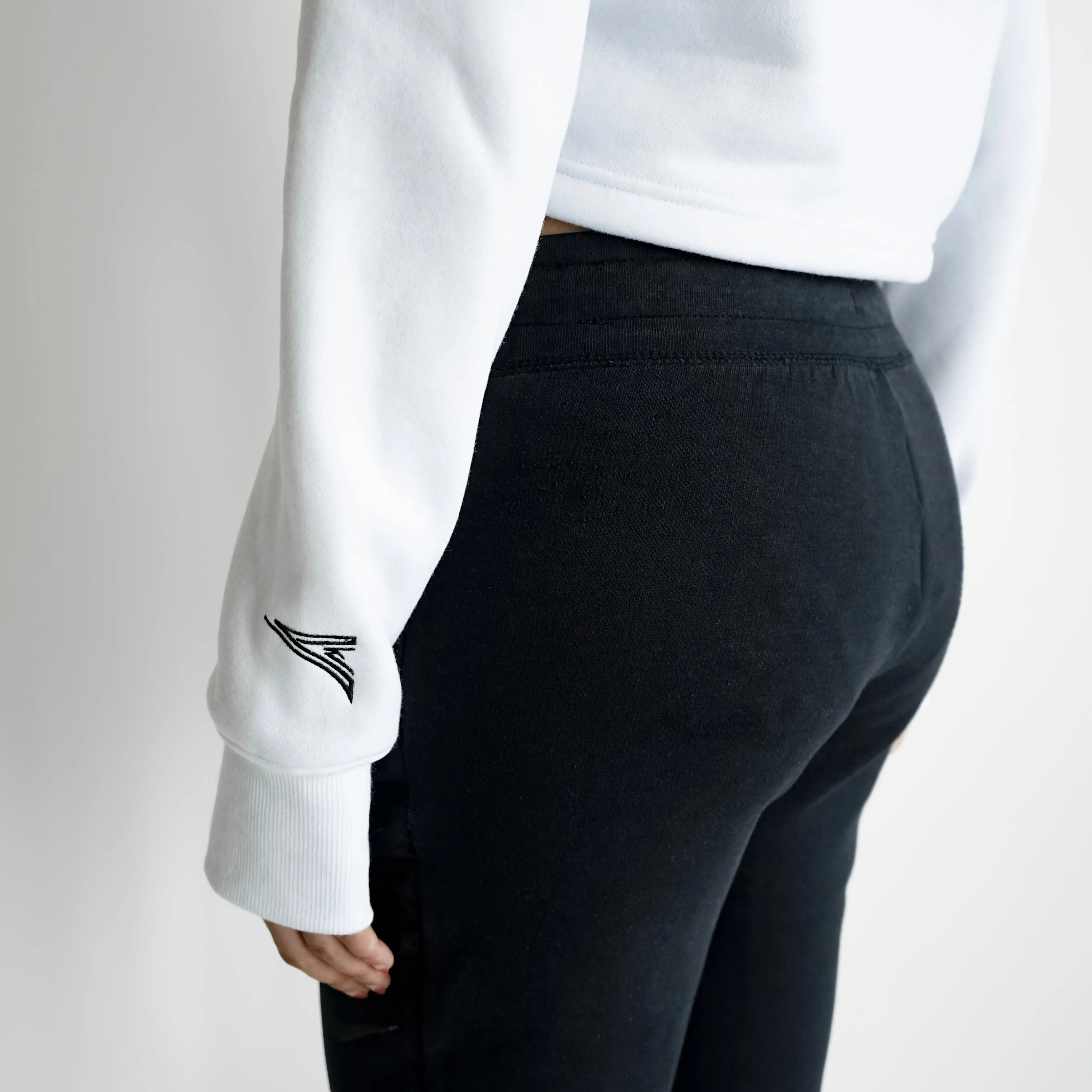 01-CROP HOODIE | WHITE