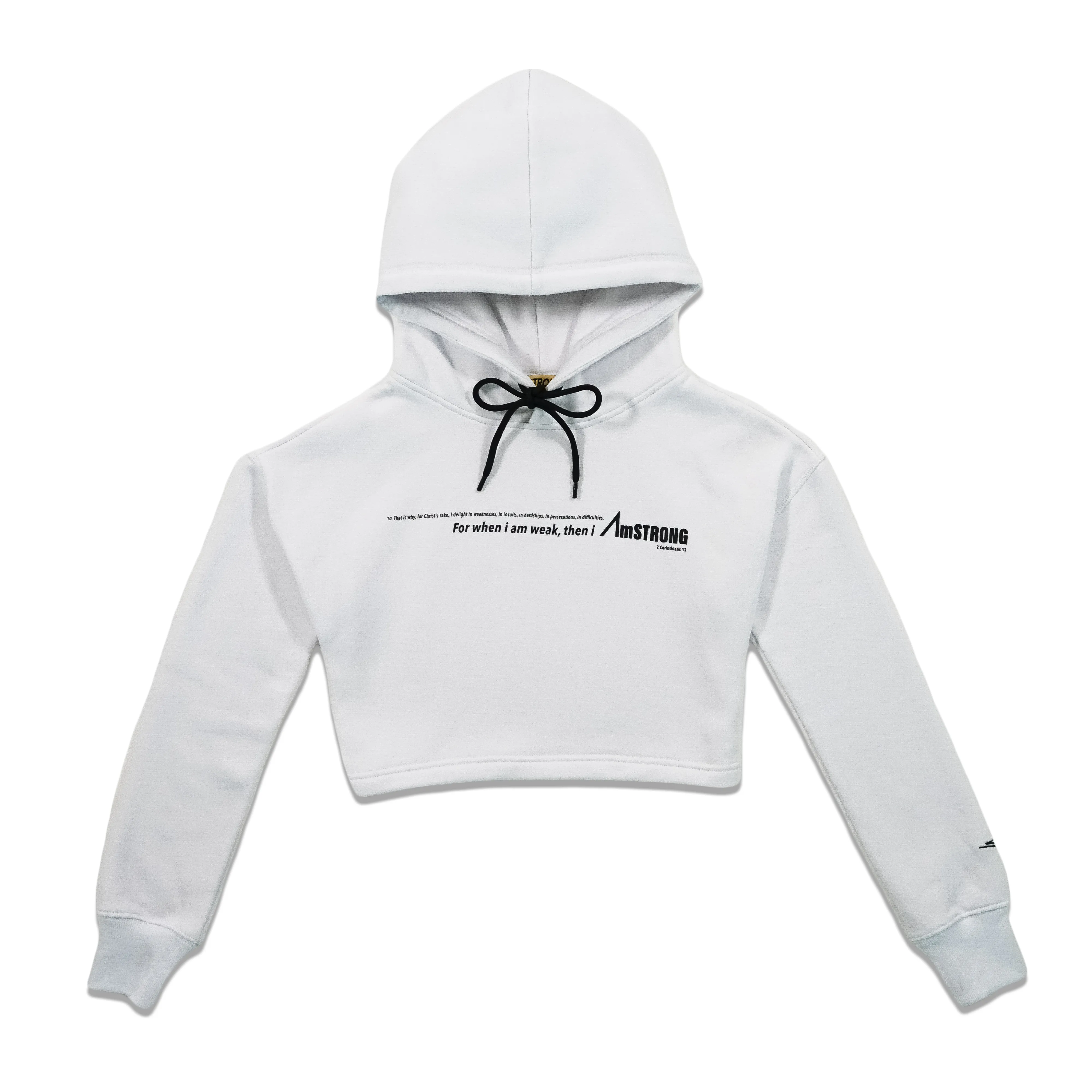 01-CROP HOODIE | WHITE