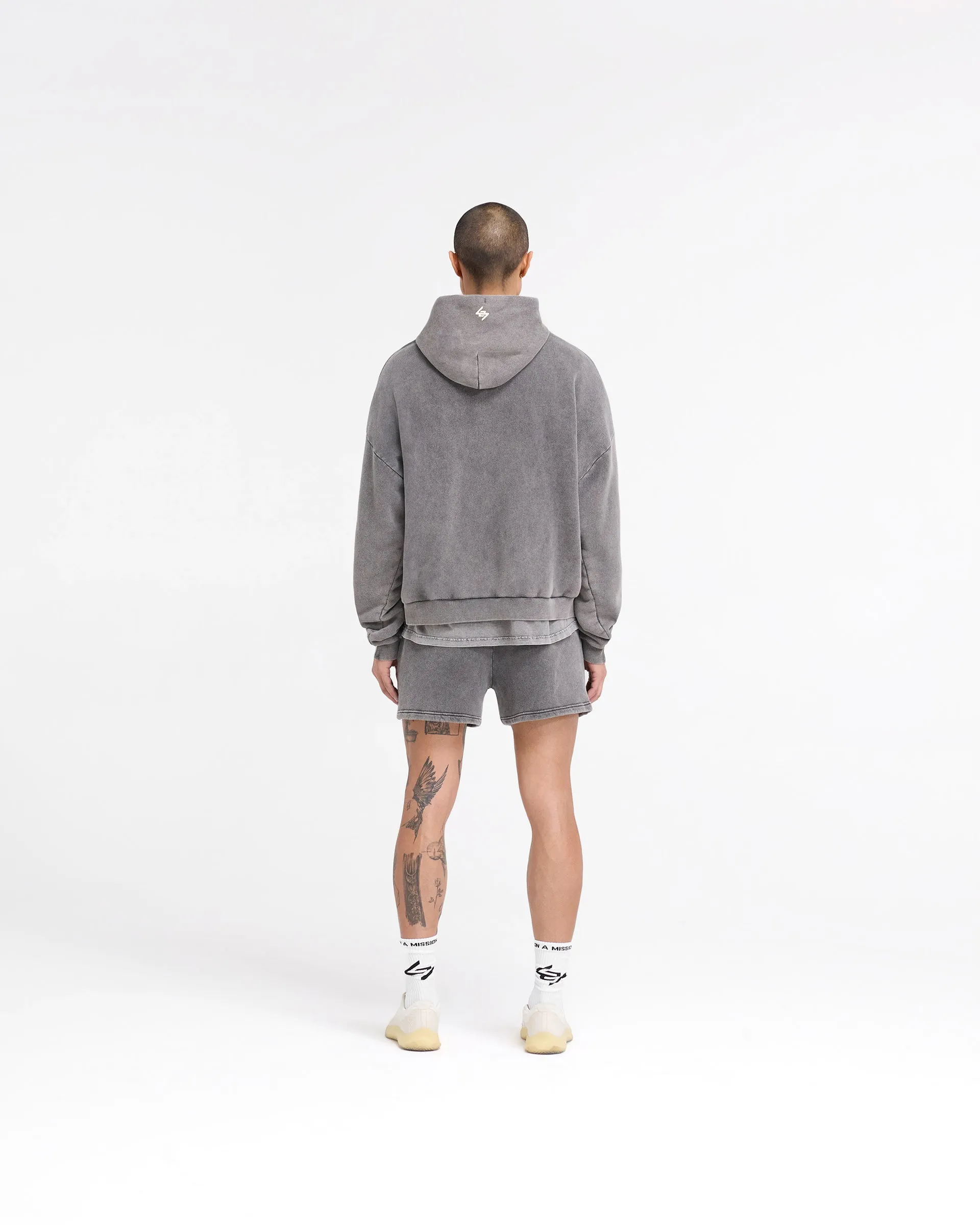 247 Vs The World Boxy Hoodie - Pewter