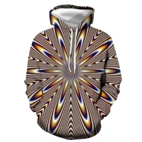 3D Graphic Printed Hoodies Kaleidoscope