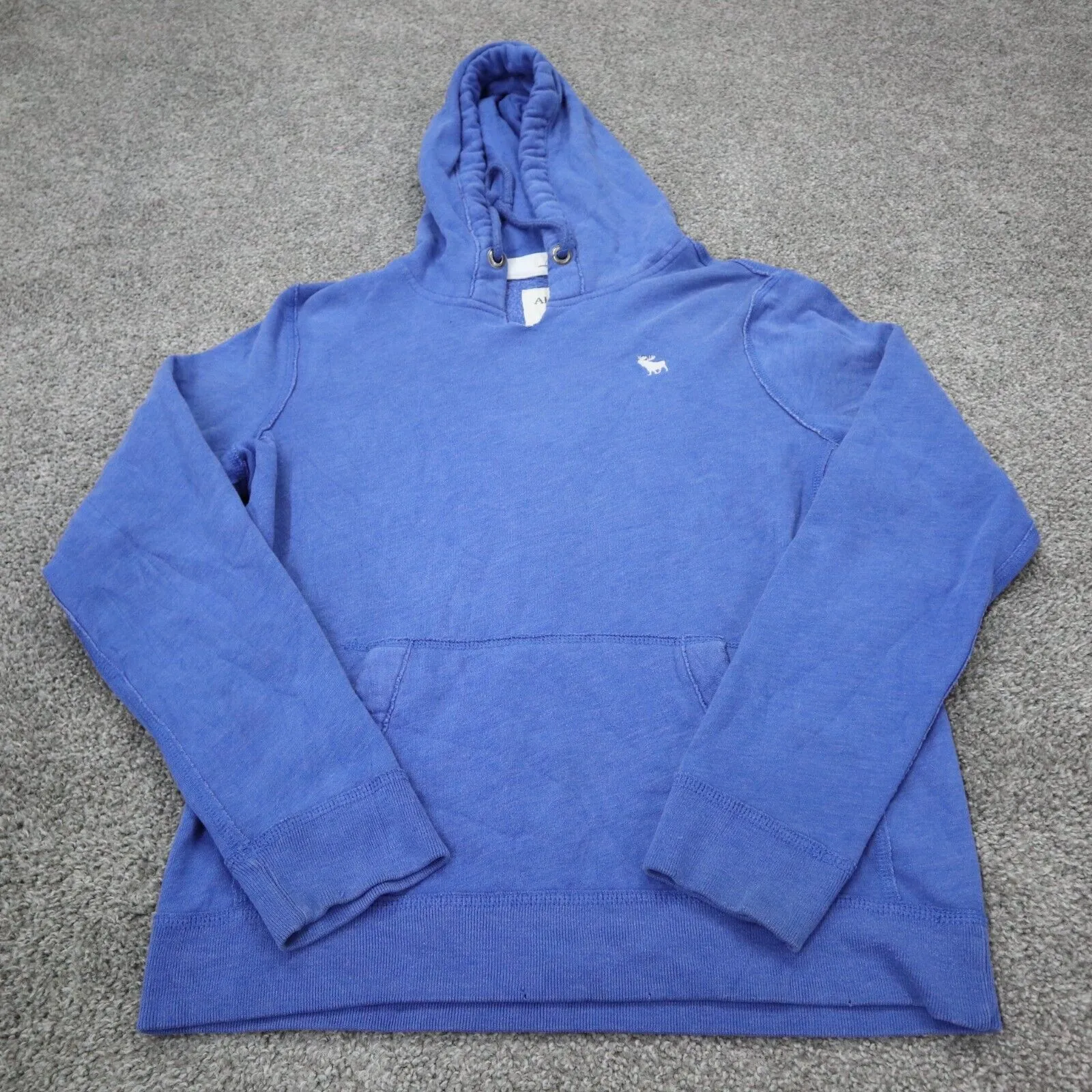 Abercrombie & Fitch Womens Hoodies Activewear Logo  Long Sleeves Blue Size S