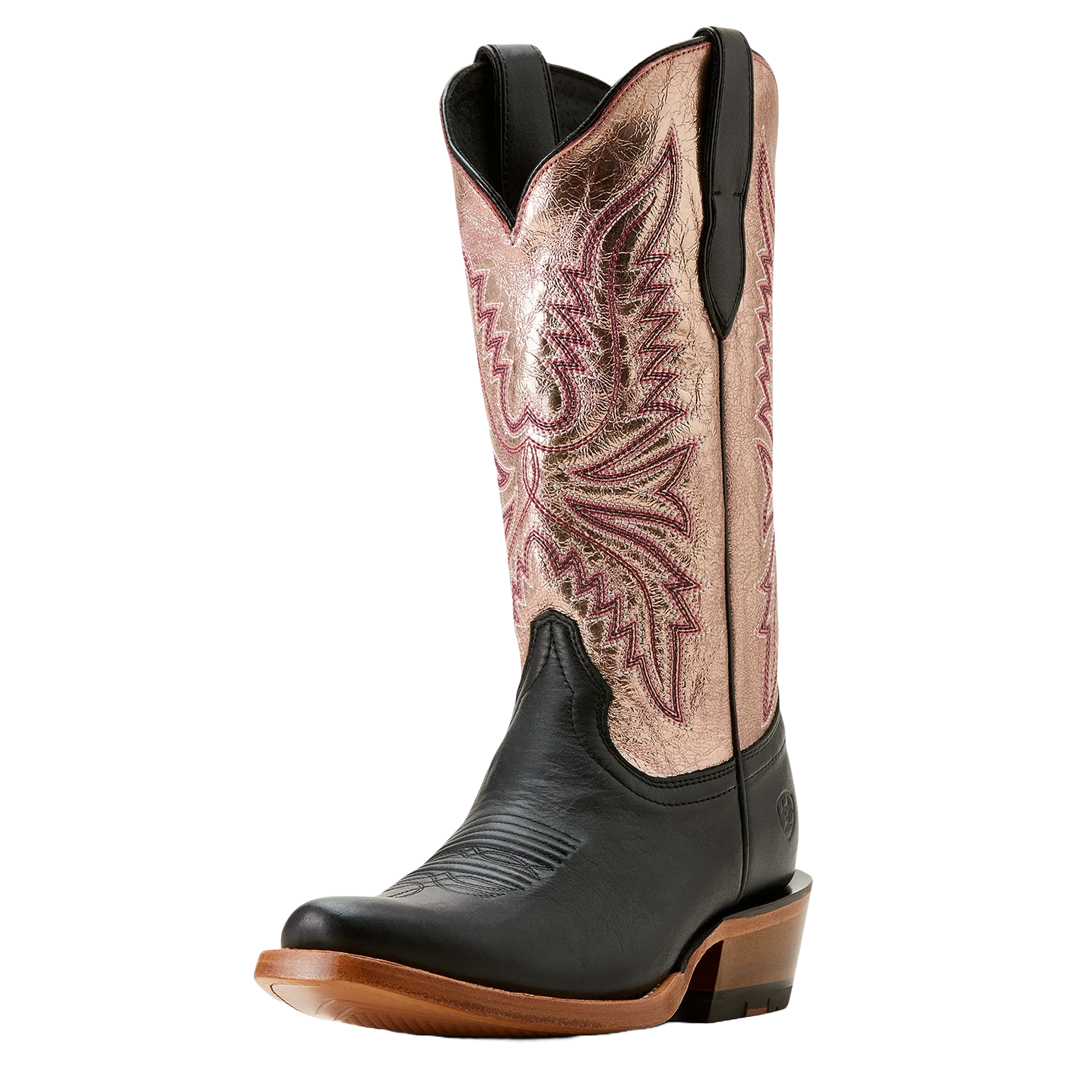 Ariat Ladies Futurity Flash Midnight Black & Rose Gold Western Boot 10053610