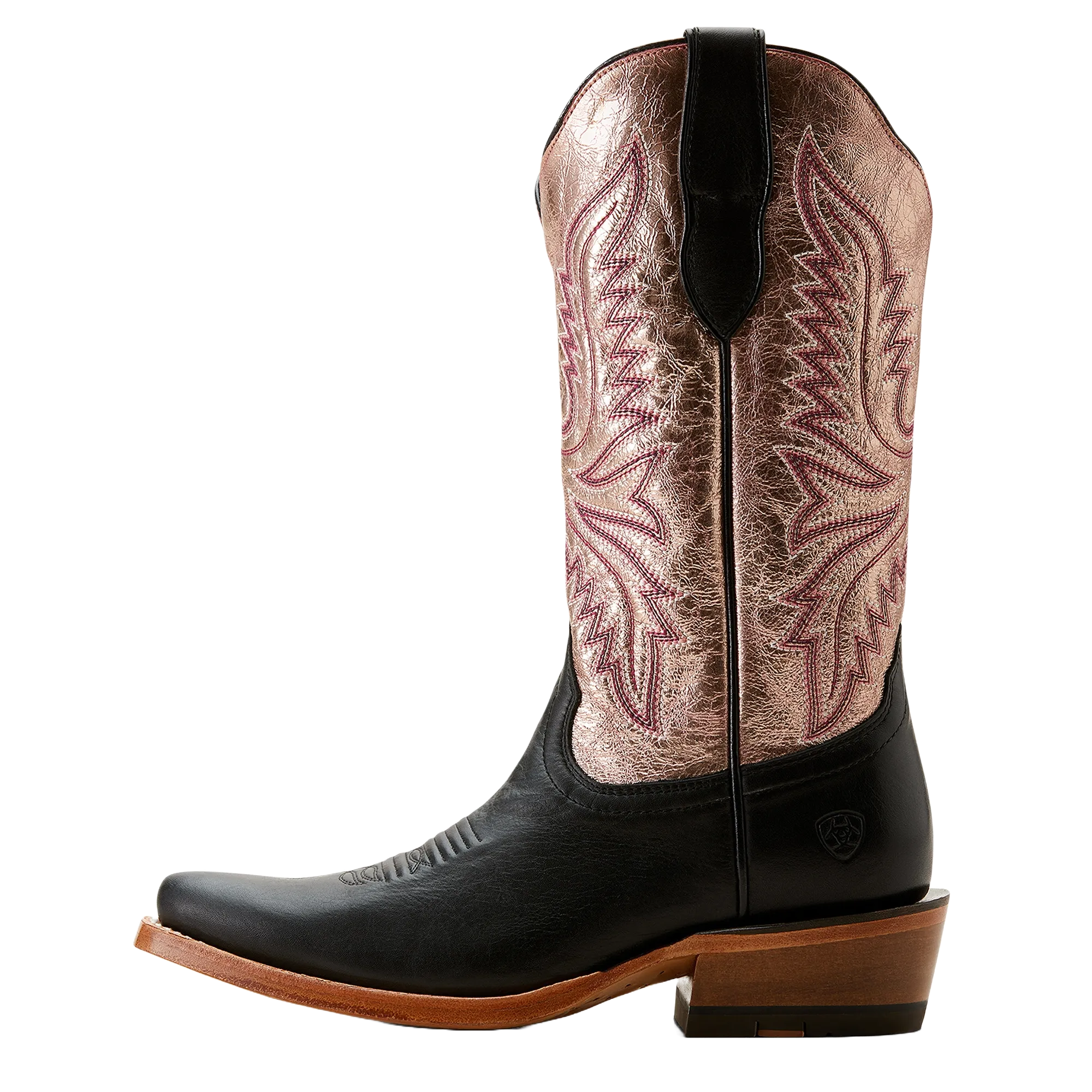 Ariat Ladies Futurity Flash Midnight Black & Rose Gold Western Boot 10053610