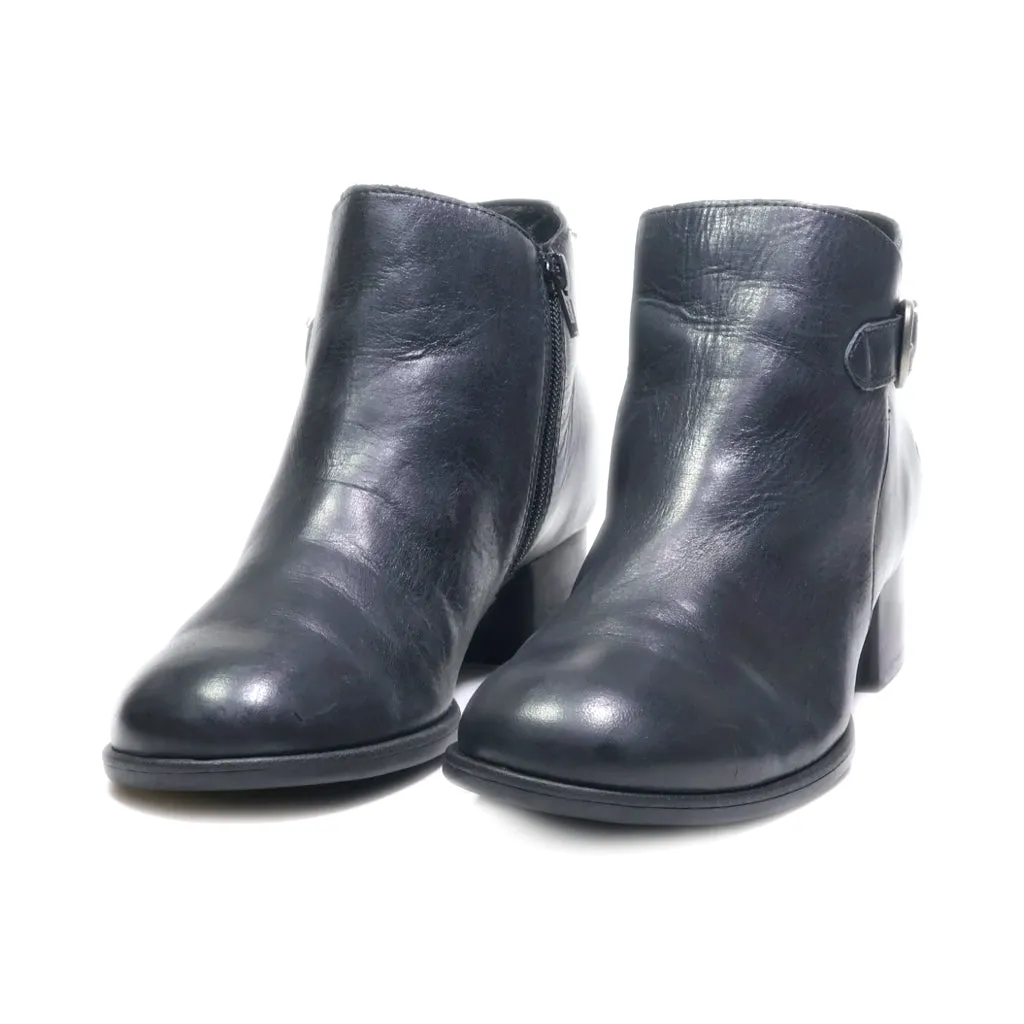 Born Ankle Boots Leather Black Colour For Women