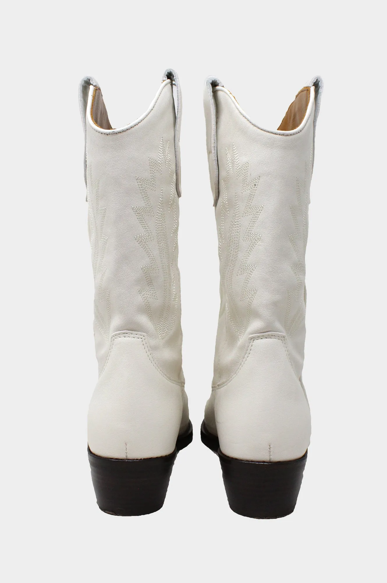 Camilla Cowboy Boots | White