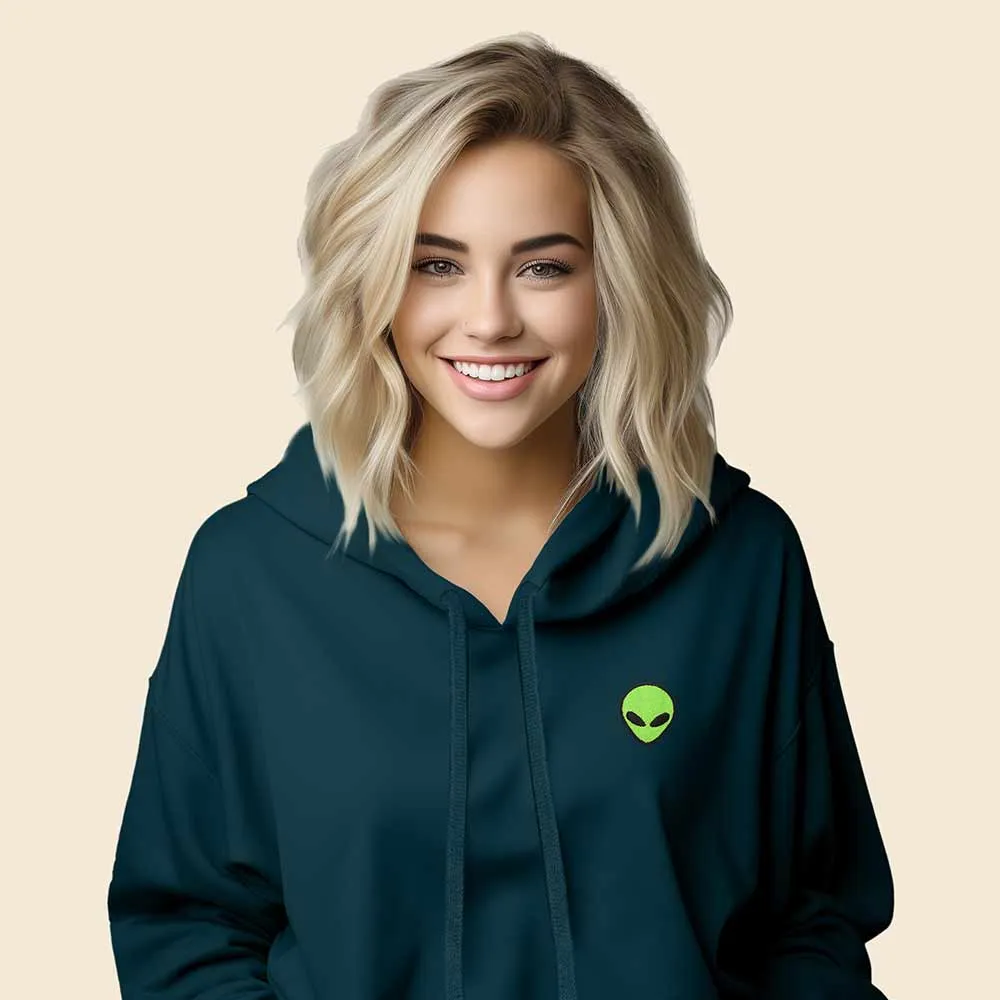 Dalix Alien Cropped Hoodie