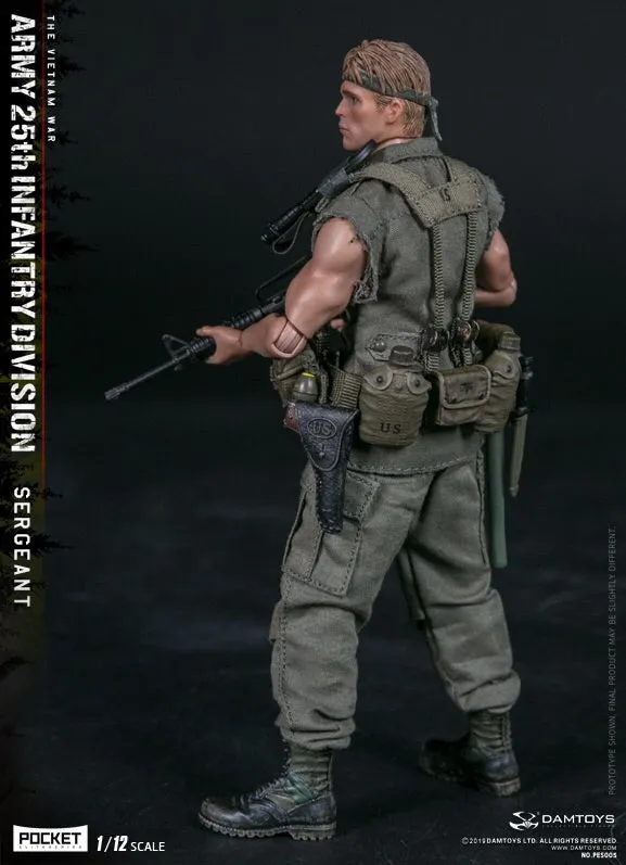 Damtoys PES005 1/12 25th Infantry Division Private SERGEANT 6-Inch Figure