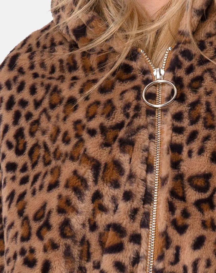 Emerson Jacket in Leopard Brown