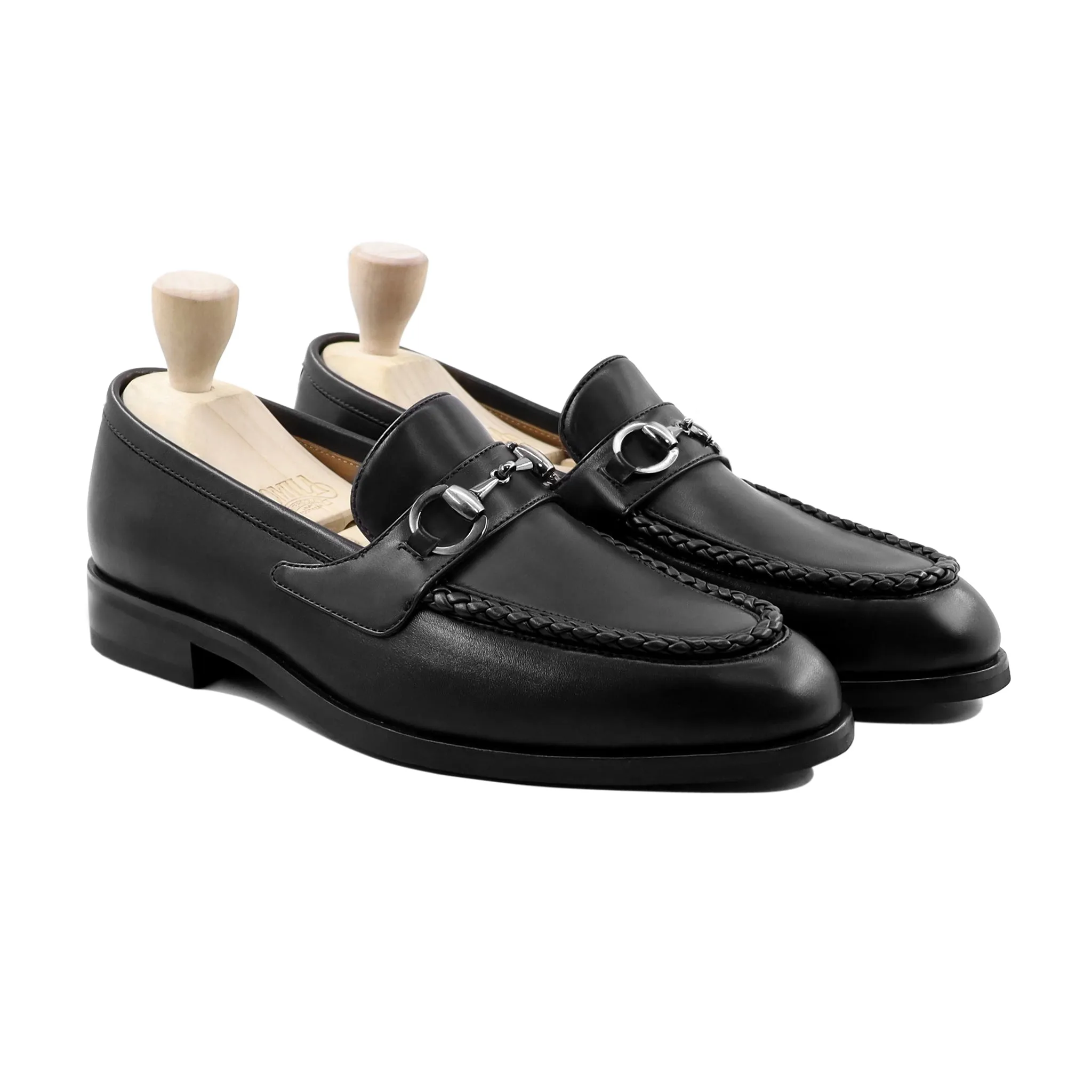 Ender - Men's Black Calf Leather Loafer