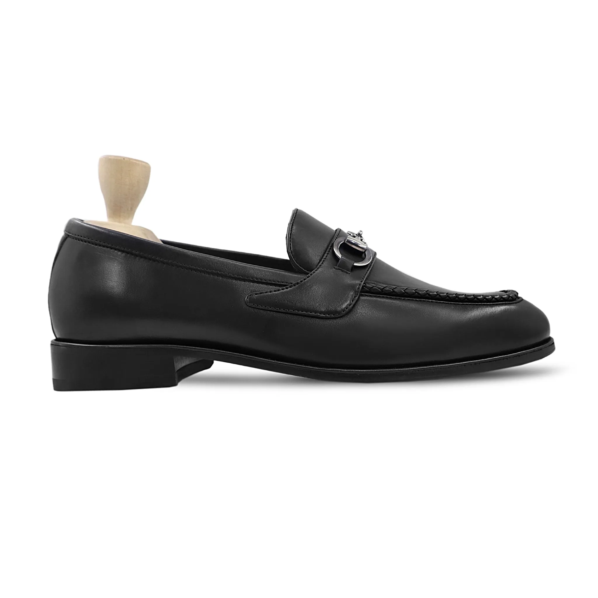 Ender - Men's Black Calf Leather Loafer