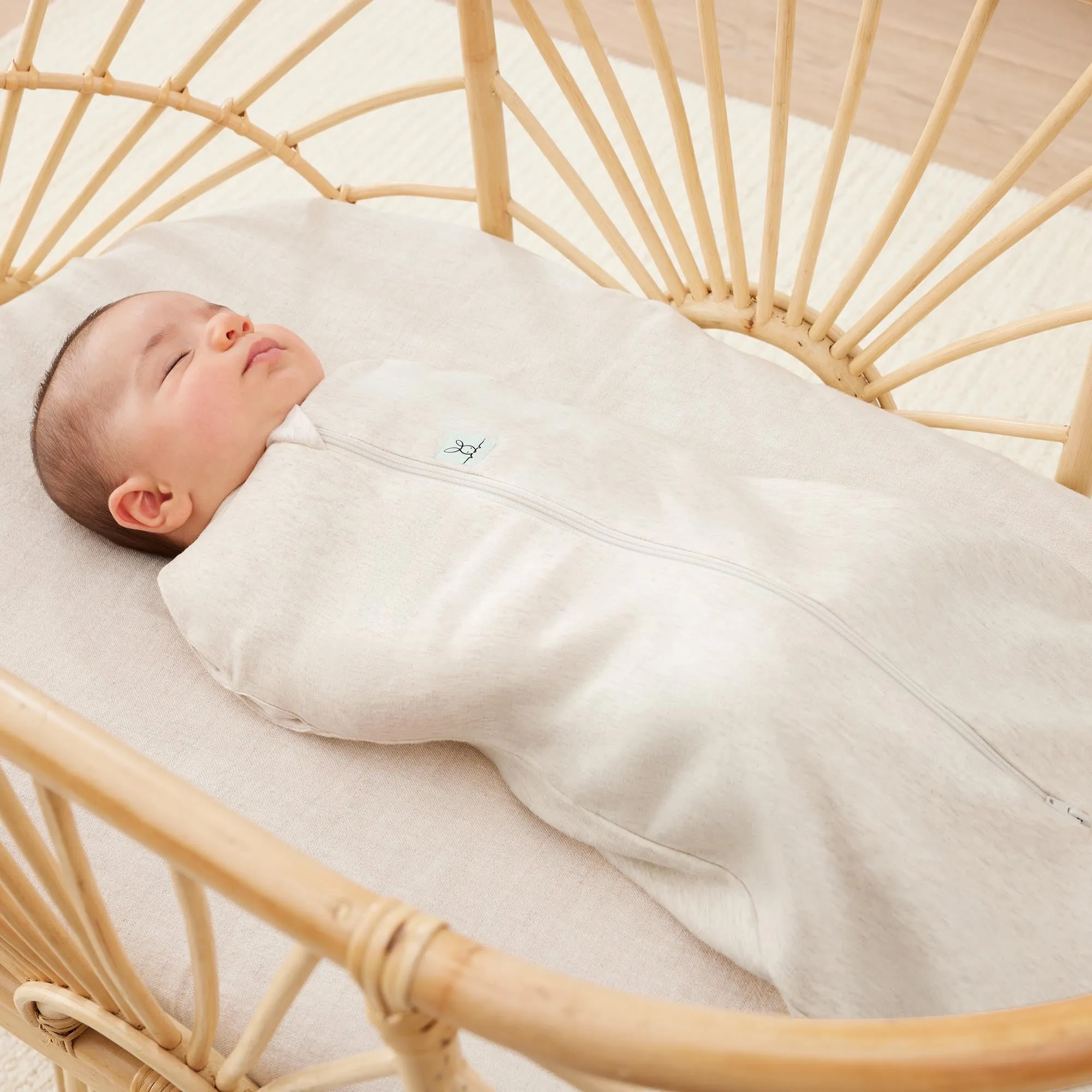 ergoPouch Cocoon Swaddle Bag 1.0 TOG - Oatmeal Marle