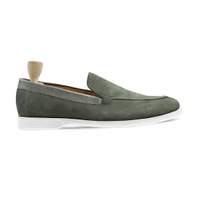 Gyor - Men's Charcoal Grey Kid Suede Loafer