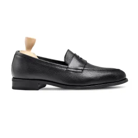 Jontell - Men's Black Pebble Grain Leather Loafer