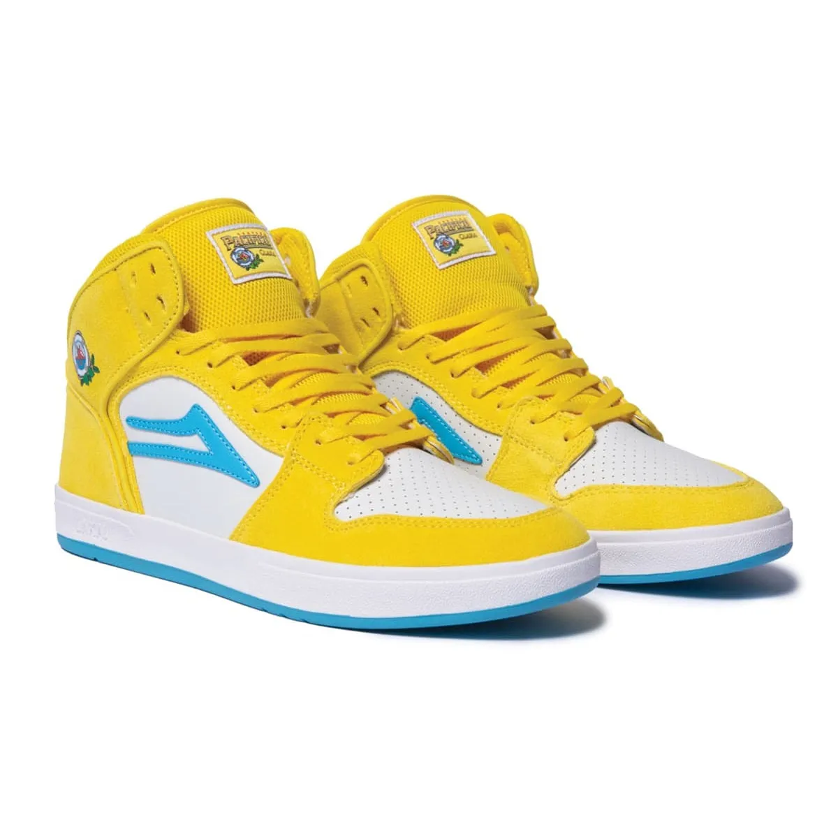 Lakai Shoes Telford SMU - Yellow/Cyan Suede