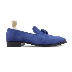 Lakely - Men's Light Blue Kid Suede Loafer