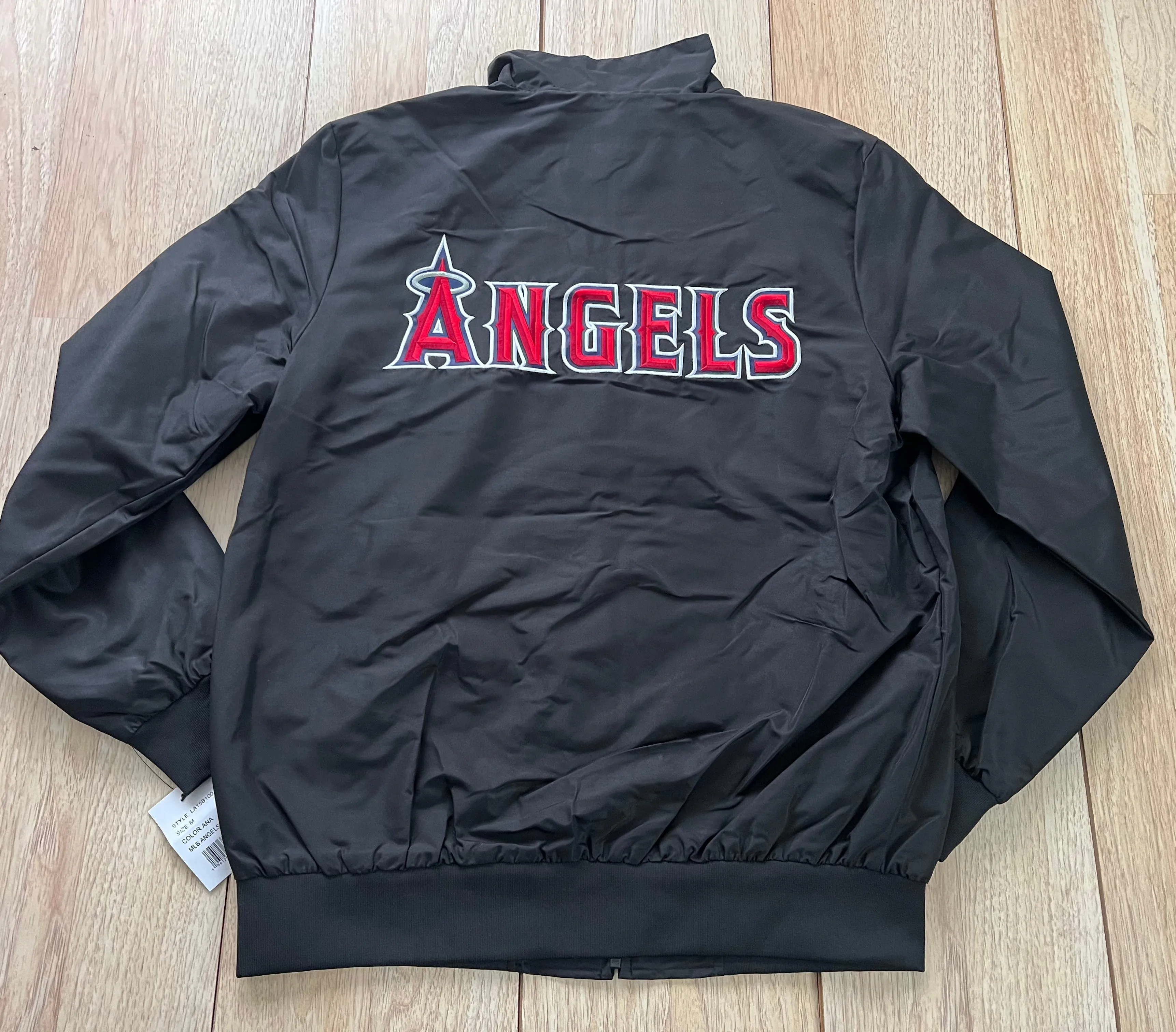 Los Angeles Angels Black Zip Up Jacket