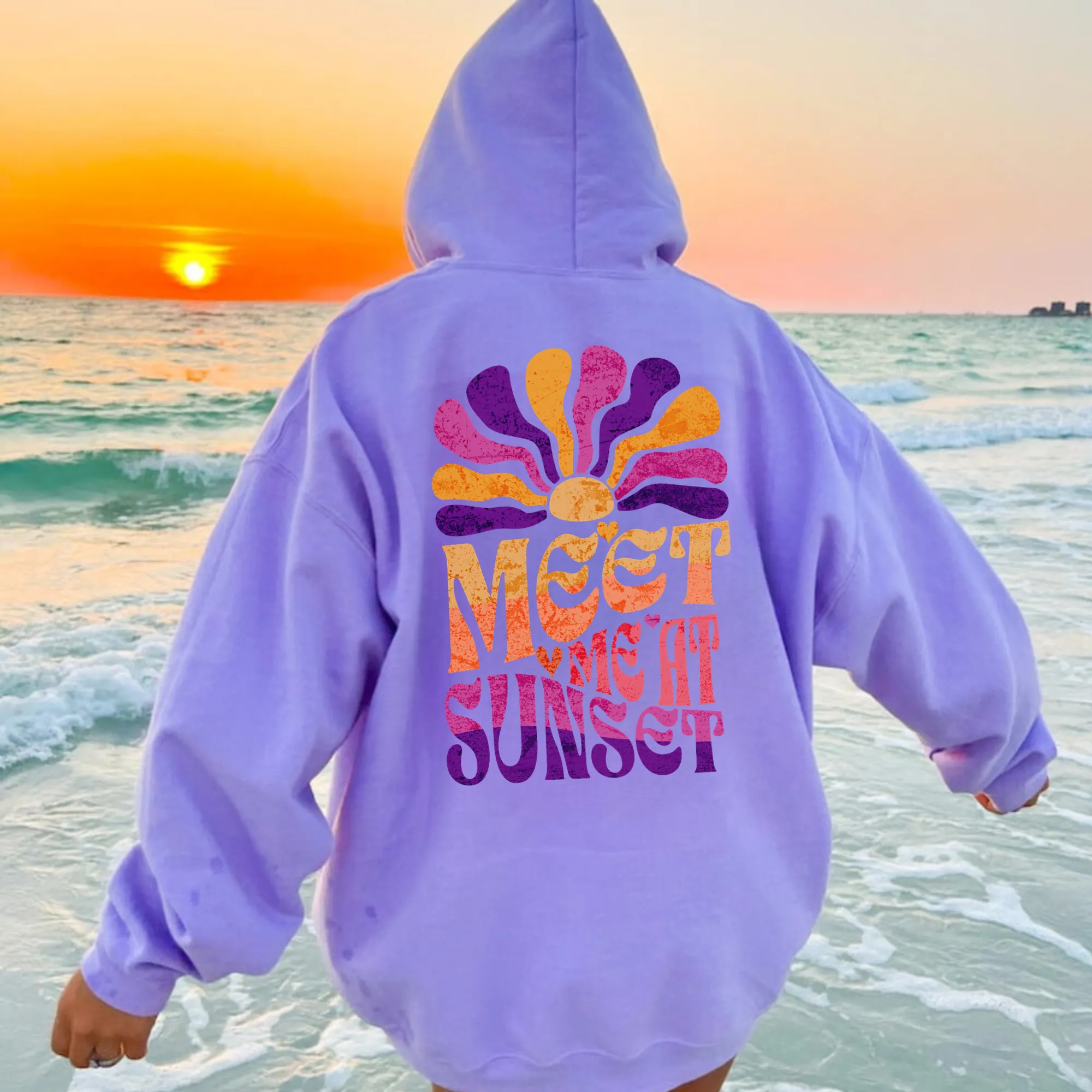 Meet Me At Sunset Beach Hoodie