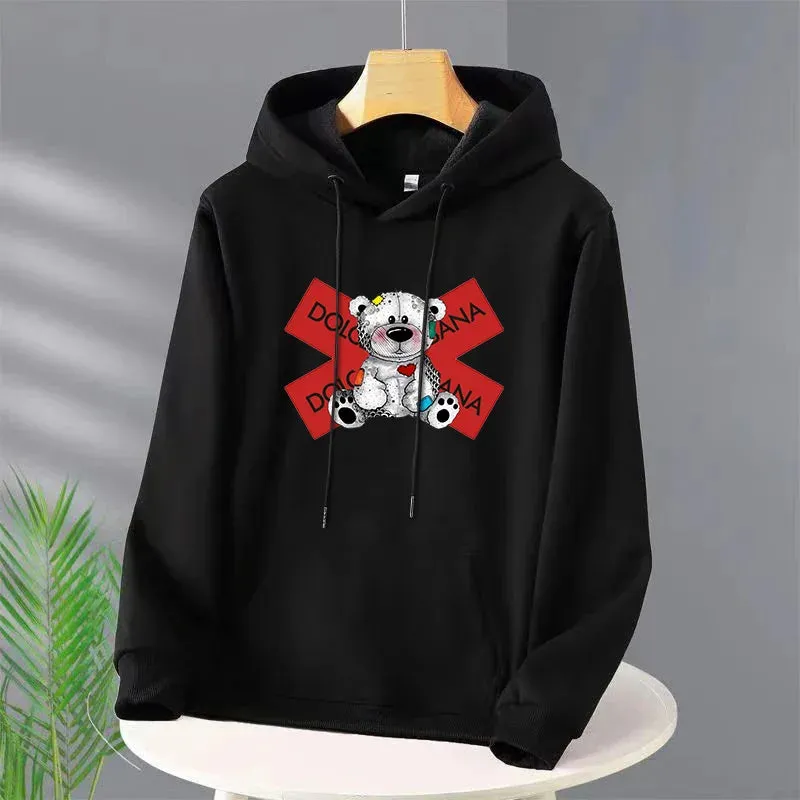 Men's Harajuku Y2k Hoodies Designer Pullover Hooded Sweatshirt for Male Luxury High Quality Vintage Trendy Casual Streetwear