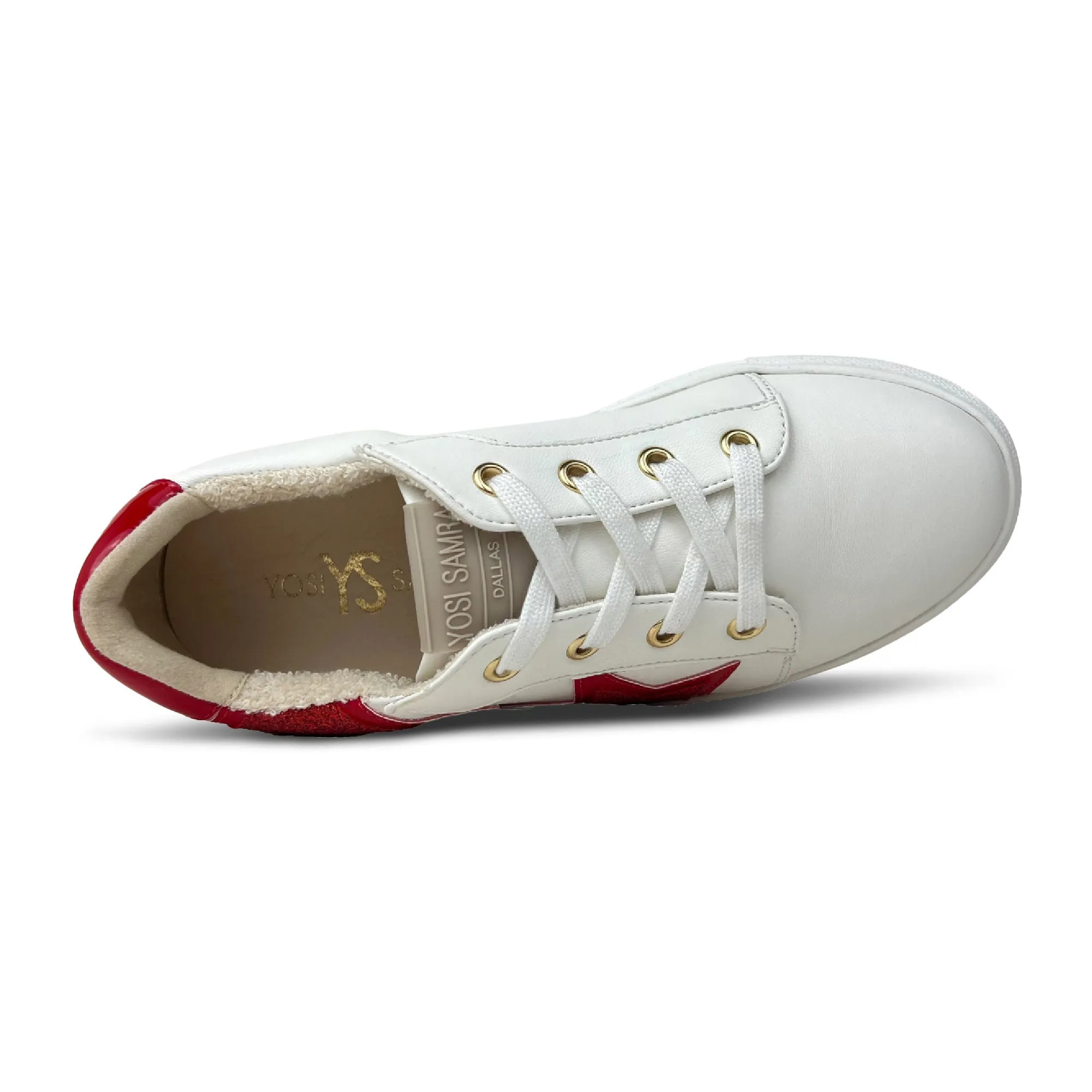 Miss Harper Sneaker in Red Glitter - Kids