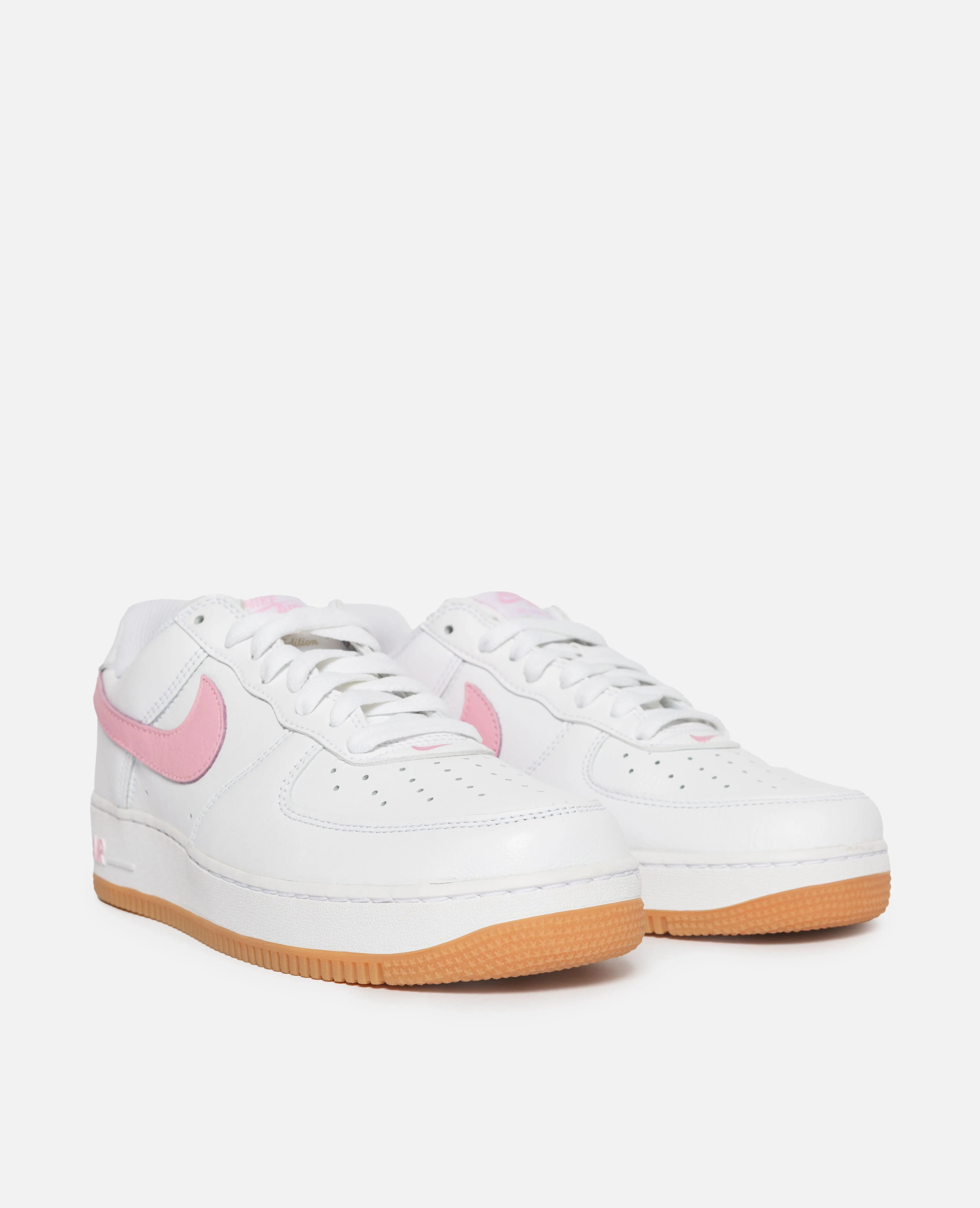 Nike Air Force 1 Low Retro (White/Pink-Gum Yellow-Metallic Gold)