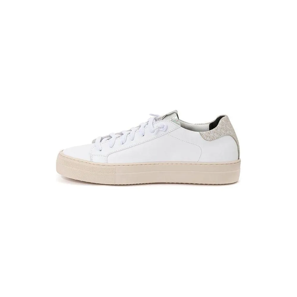 P448 White Leather Sneakers Elegant Casual Footwear