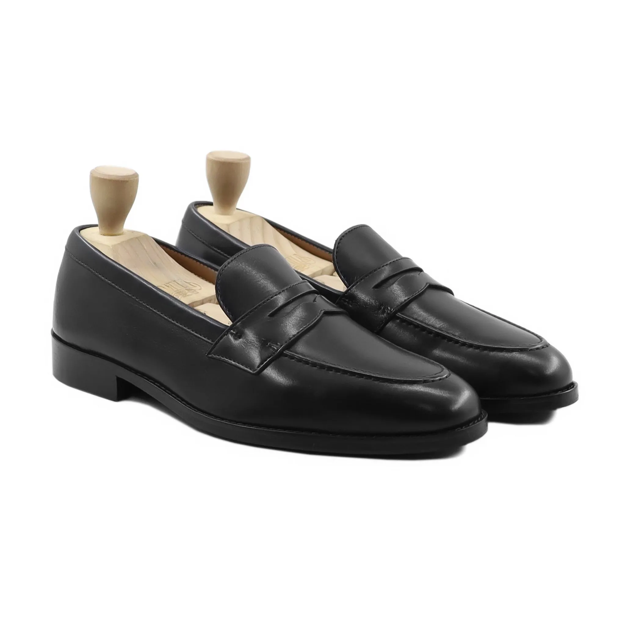 Poznan - Men's Black Calf Leather Loafer