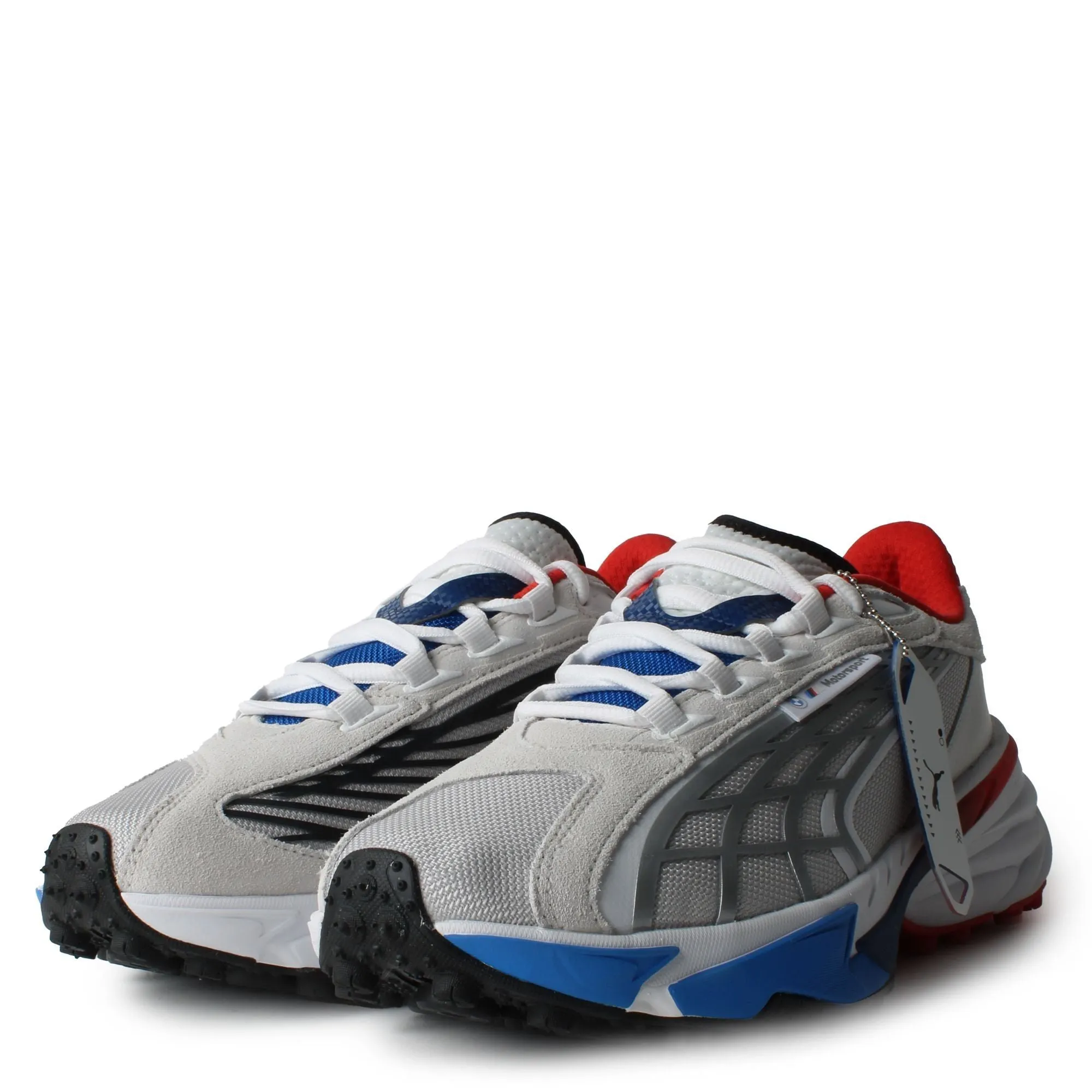 Puma Men's BMW M Spirex Shoes - White / Blue / Red / White