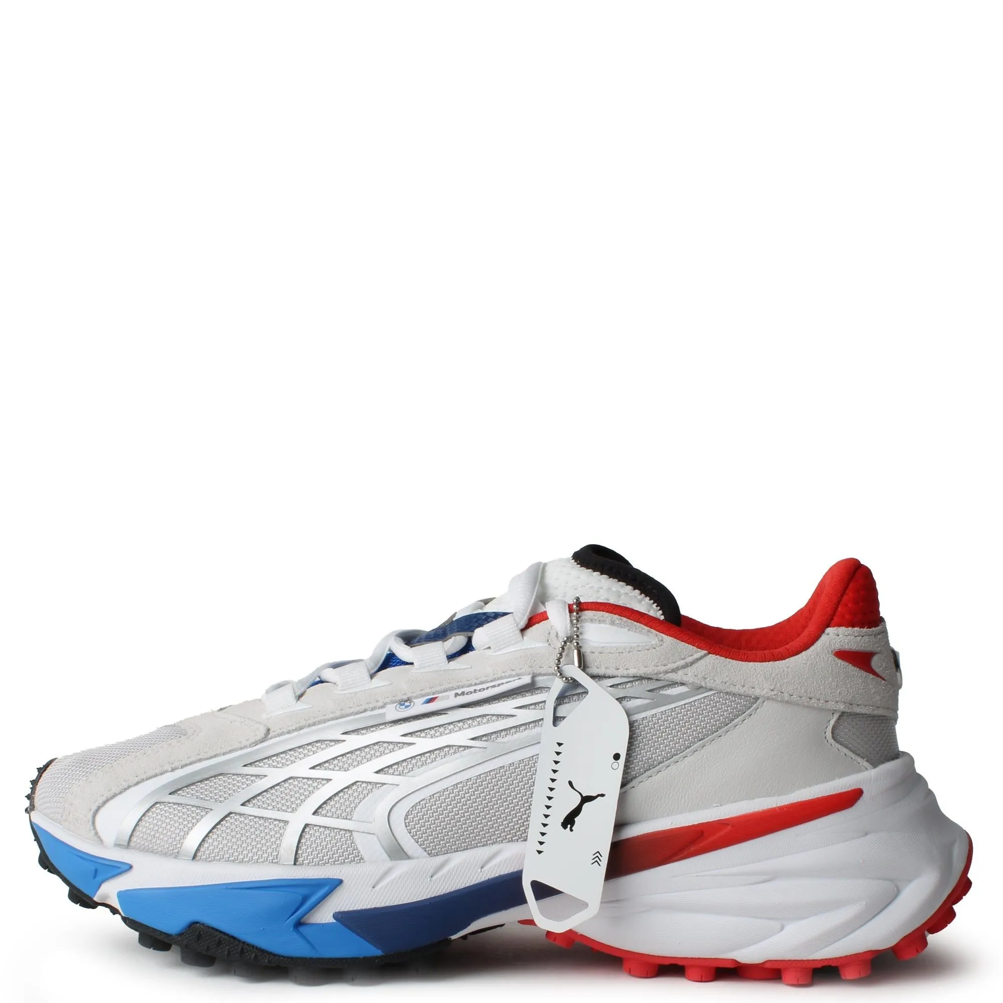 Puma Men's BMW M Spirex Shoes - White / Blue / Red / White