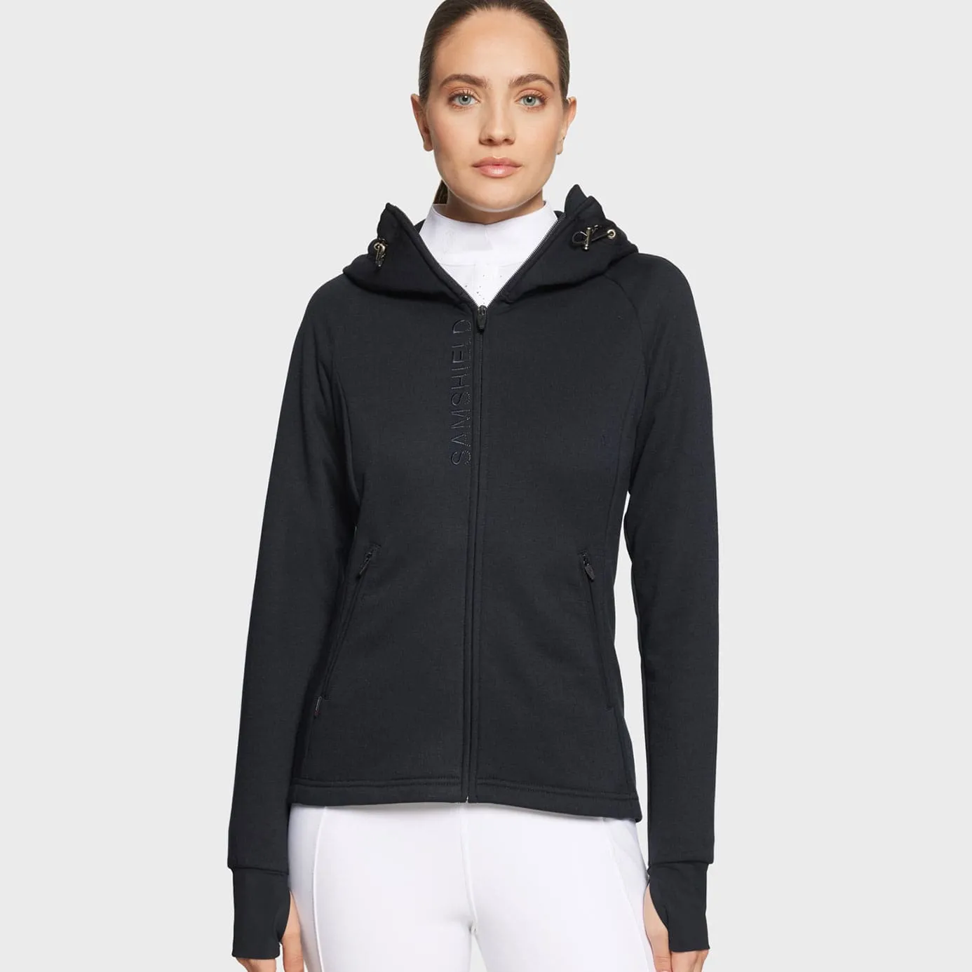 Samshield Justine Fleece Hoody - Black/Metal Eclipse