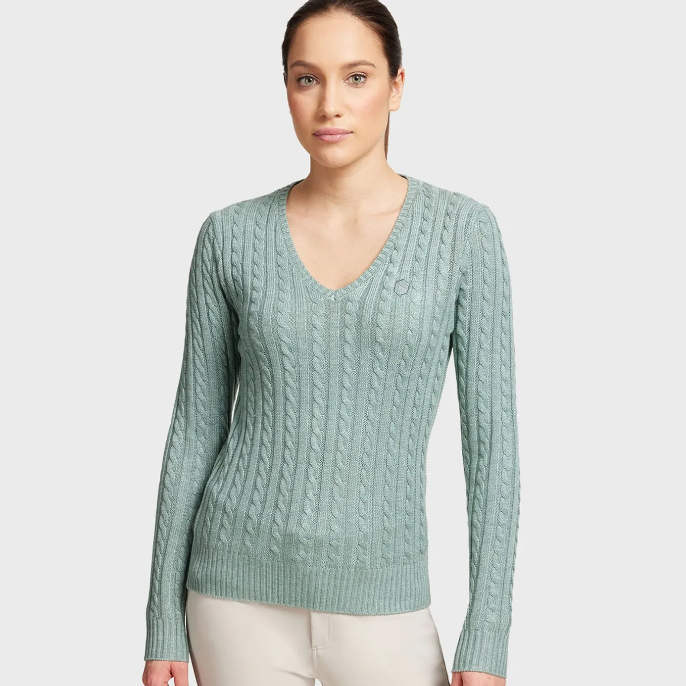 Samshield Lisa Winter V-Neck Sweater - Spearmint