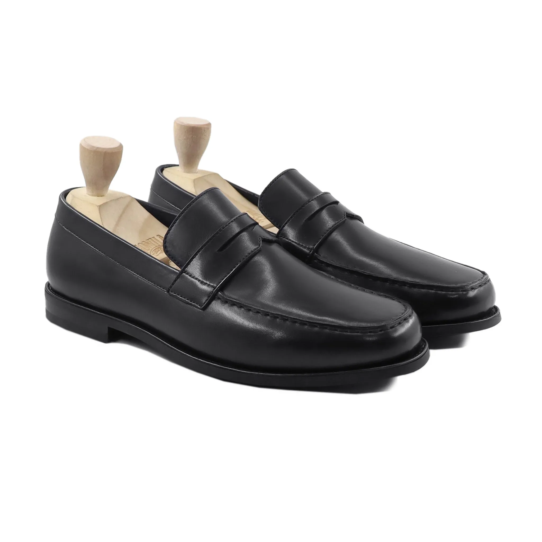 Shaggy - Men's Black Calf Leather Loafer