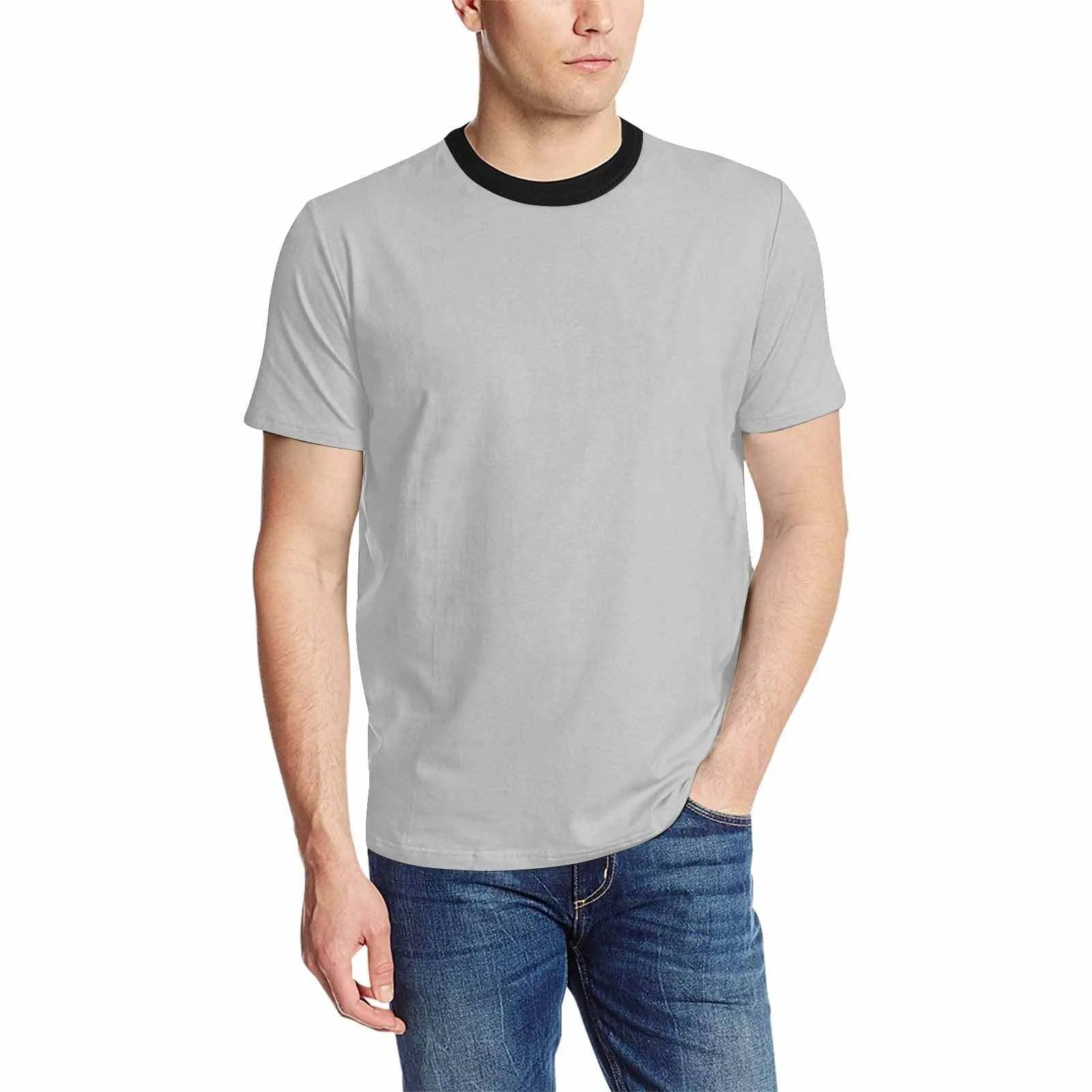 Uniquely You Mens Tee /  Light Grey     / Short Sleeve Casual Shirt