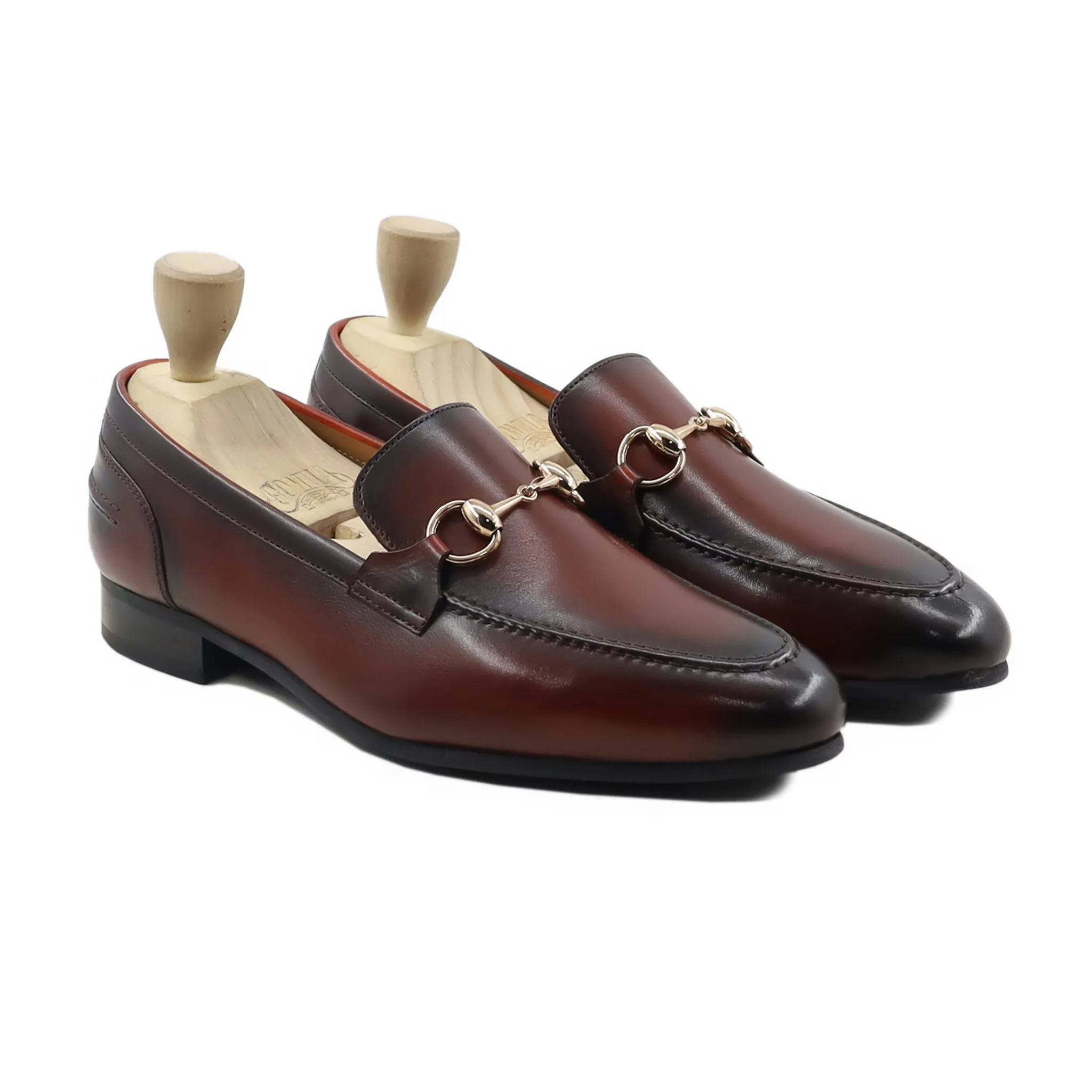 Votkinsk - Men's Burnished Oxblood Calf Leather Loafer