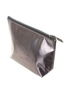 Zip Pouch| METALLIC Pewter