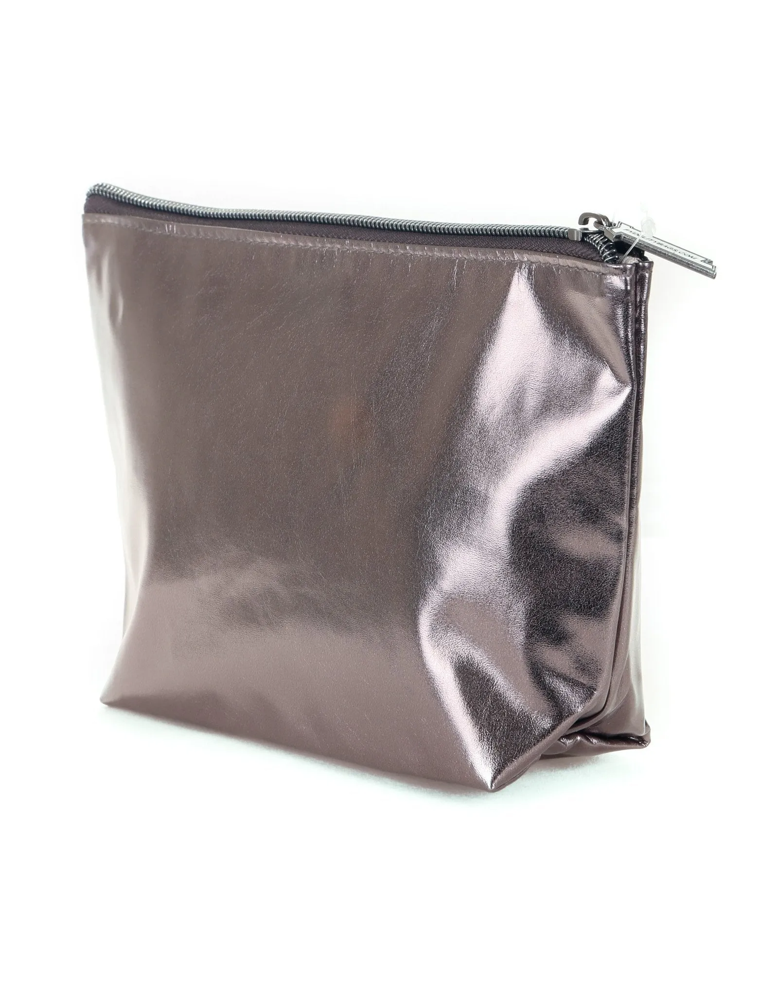 Zip Pouch| METALLIC Pewter